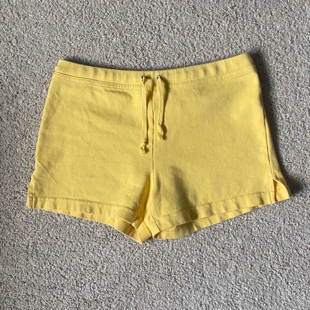 Rare Adorable Yellow Y2K Energie Small Drawstring Shorts - Picture 3 of 8
